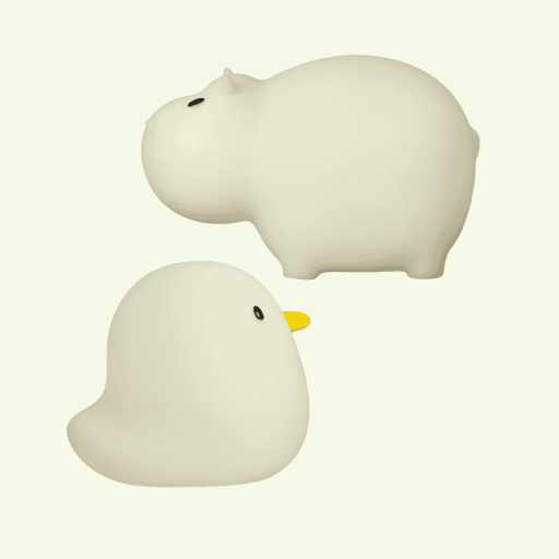 Leuchtendes Badetier